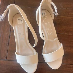 Sugar Women's Elegant Cream Heels